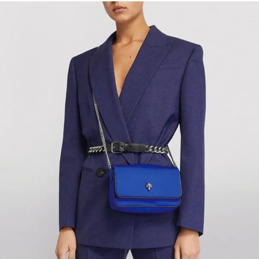 Alexander McQueen Skull Faille Cross-body Bag - Picture 2 of 13